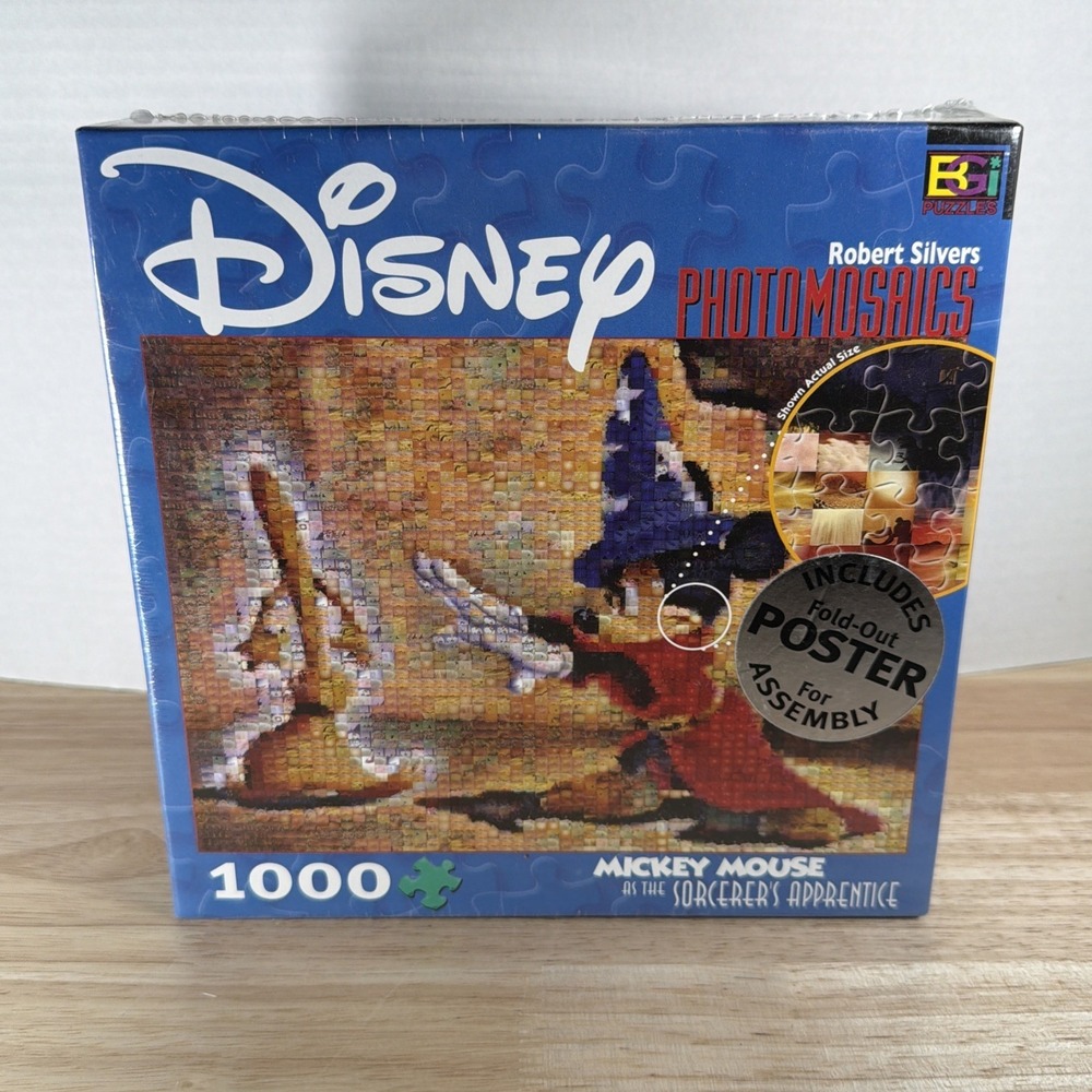 Disney Fantasia Mickey Mouse Sorcerer's Apprentice Photomosaics Puzzle SEALED